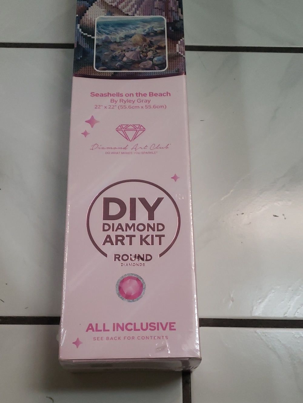 Brand new Sealed DIY Diamond Art Kit, Seashells on the beach